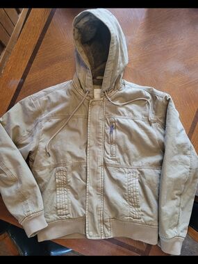 Mens Aeropostale Hooded Work Jacket Size Small Great Condition